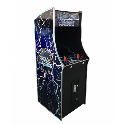 Full size upright arcade game machine with 60 games