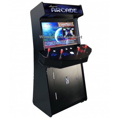 4 players Slim upright arcade machine with 3500 Games and big trackball